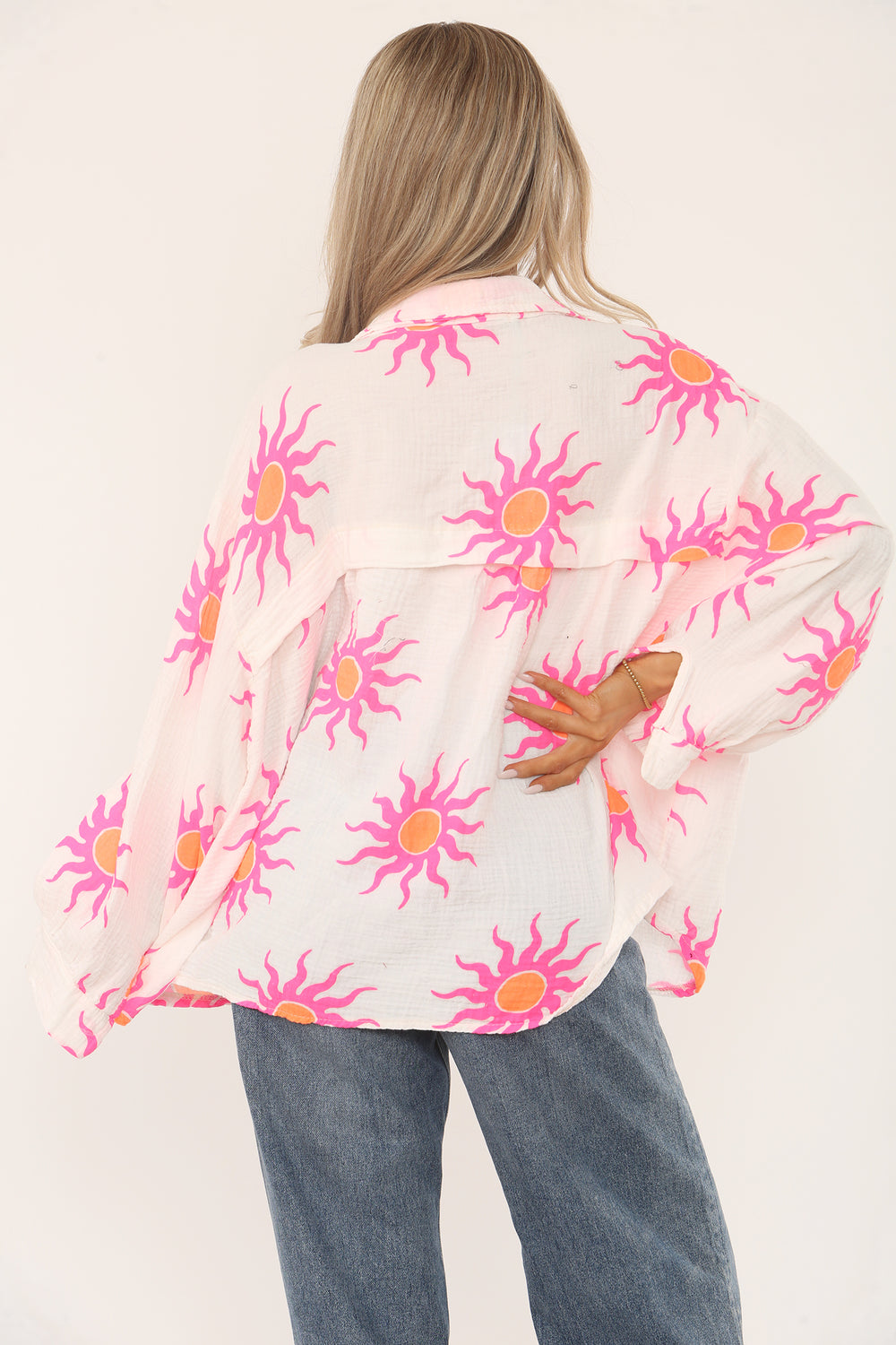 BRYONY Cheesecloth Shirt - Sun Print