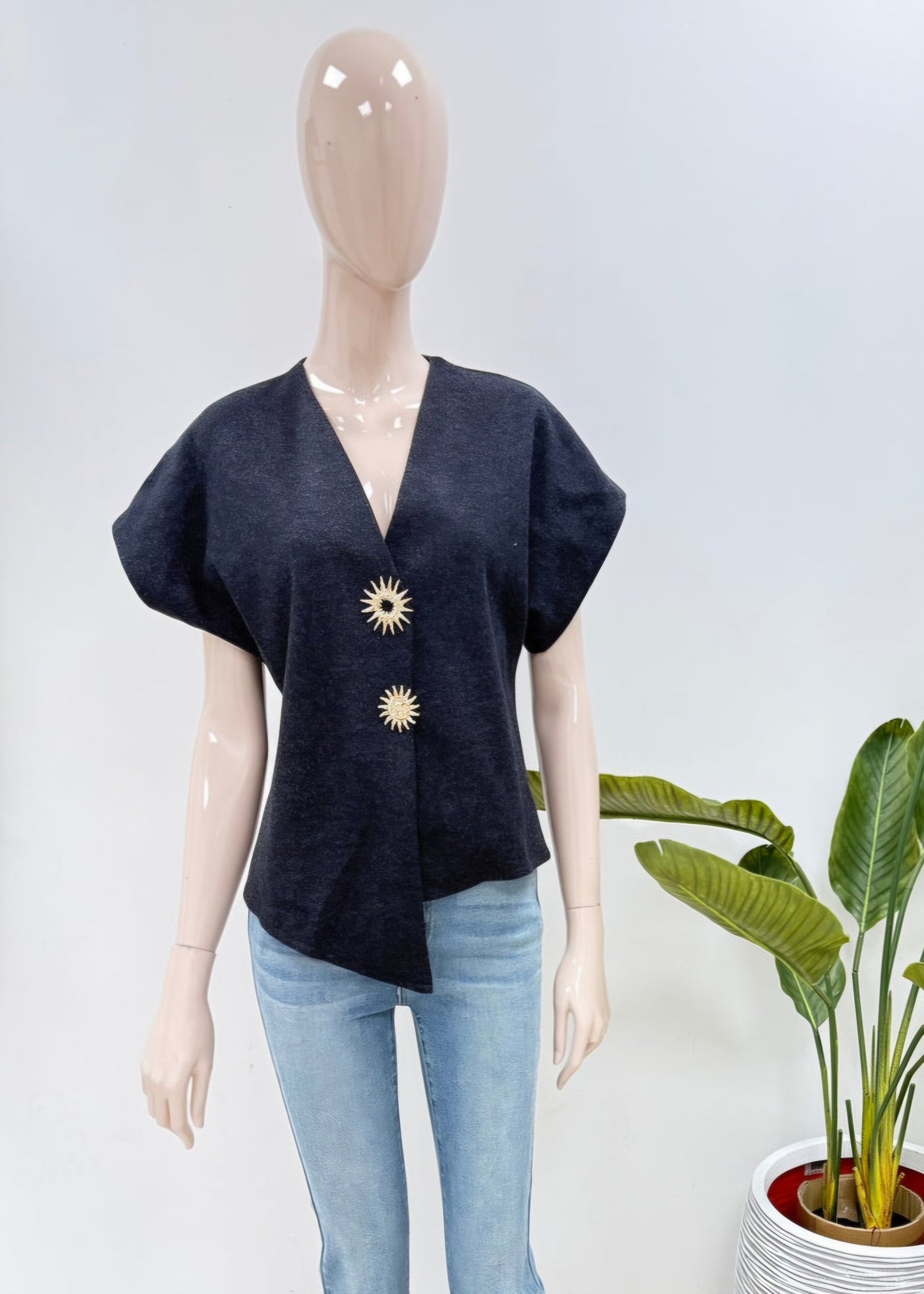 KITTY Gold Sun Asymmetric Knit