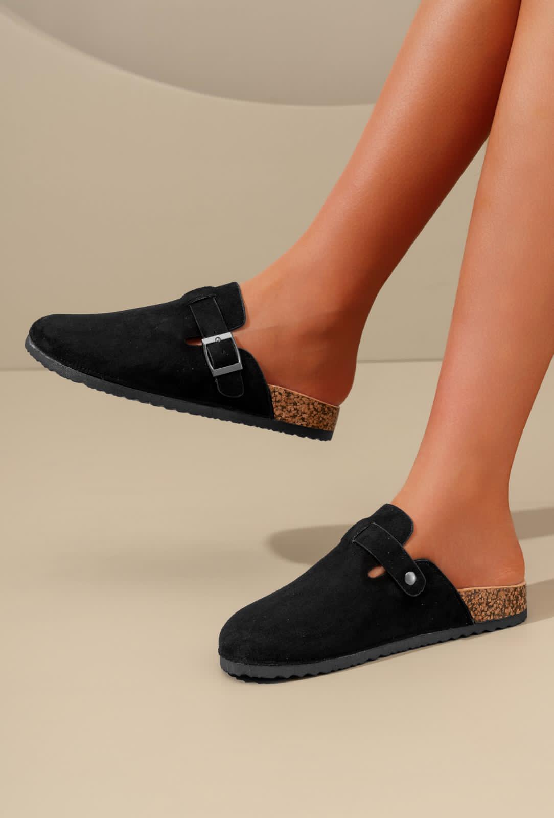 PIPER Suede Clogs