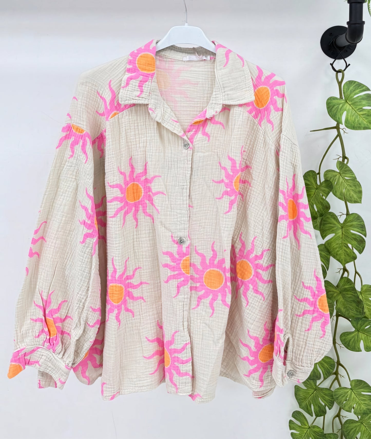 BRYONY Cheesecloth Shirt - Sun Print