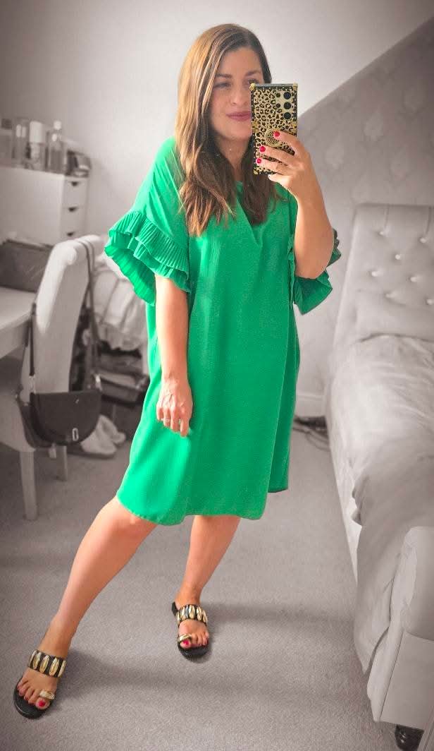 MONTY Pleat Sleeve Dress