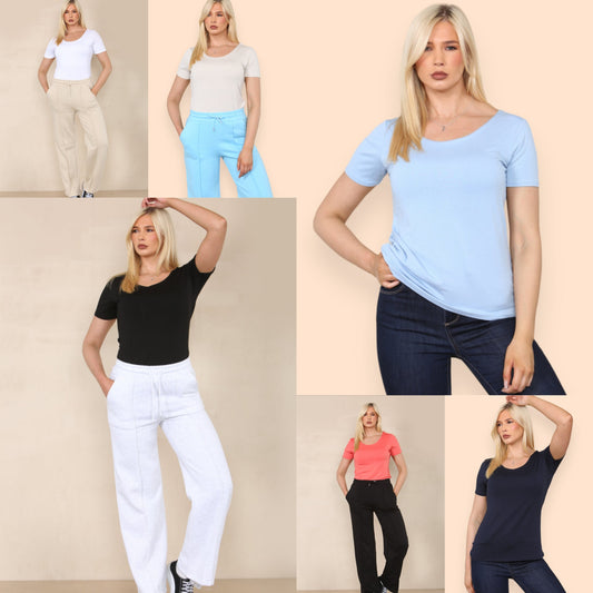 MADELINE Basic Fitted T-Shirt