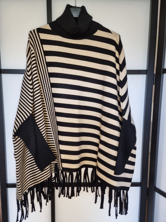 FLORENCE Striped Tassel Knit