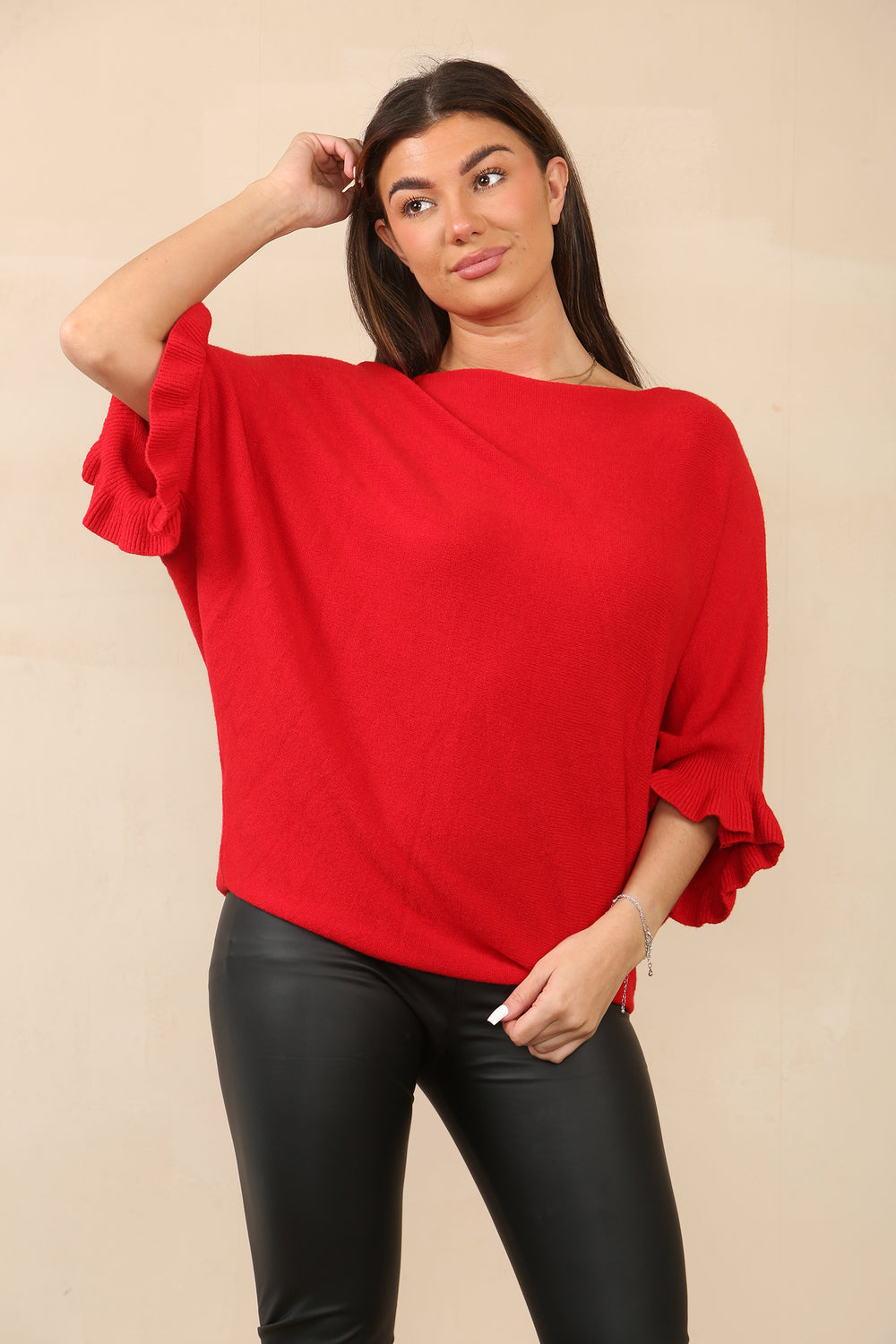 REENA Frill Sleeve Jumper