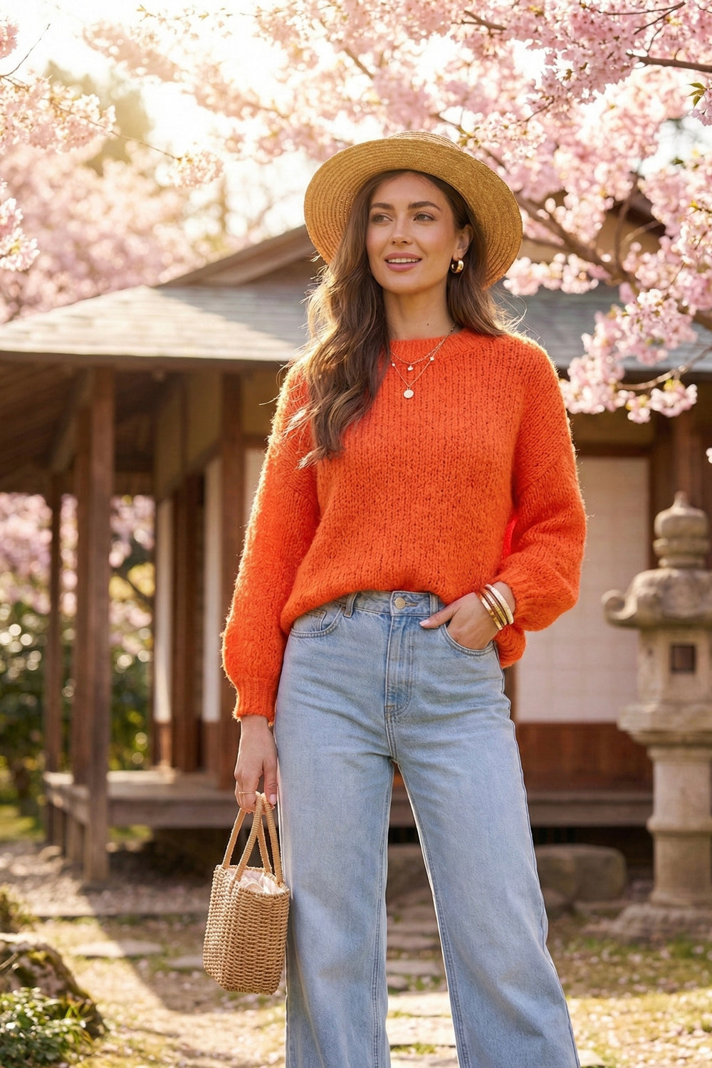 PIXIE Popcorn Knit Jumper
