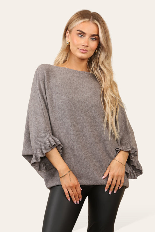 REENA Frill Sleeve Jumper