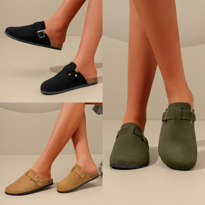 PIPER Suede Clogs
