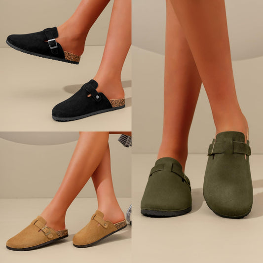 PIPER Suede Clogs