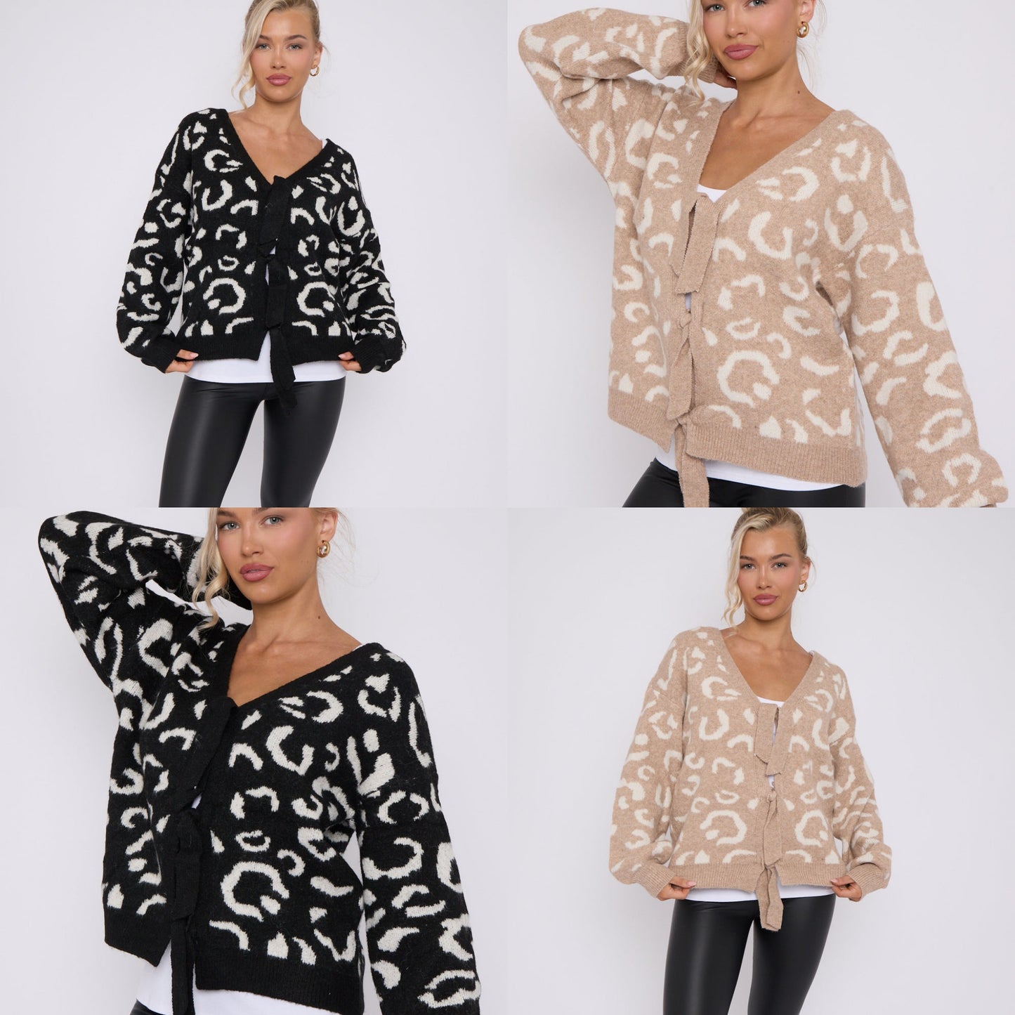 LEO Leopard Bow Knit