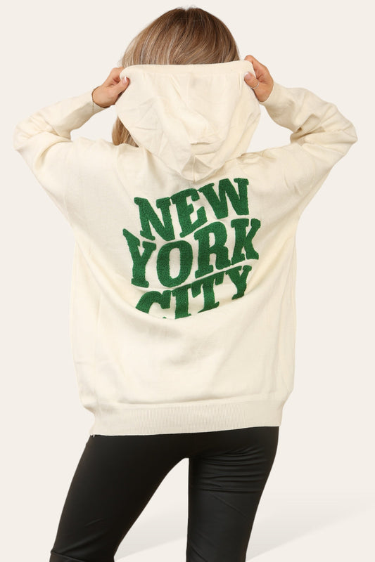 NEW YORK CITY Slogan Hoodie