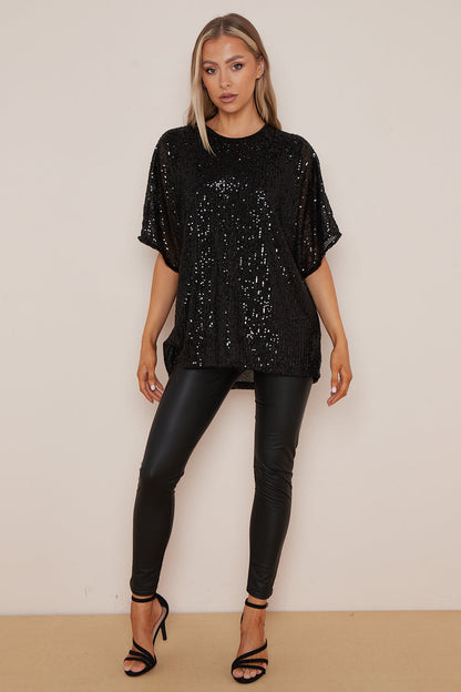 BONNIE Sparkly Sequin T