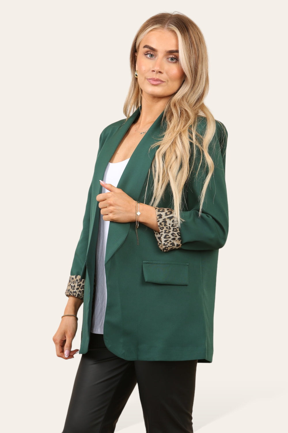 EASTON Leopard Lined Blazer