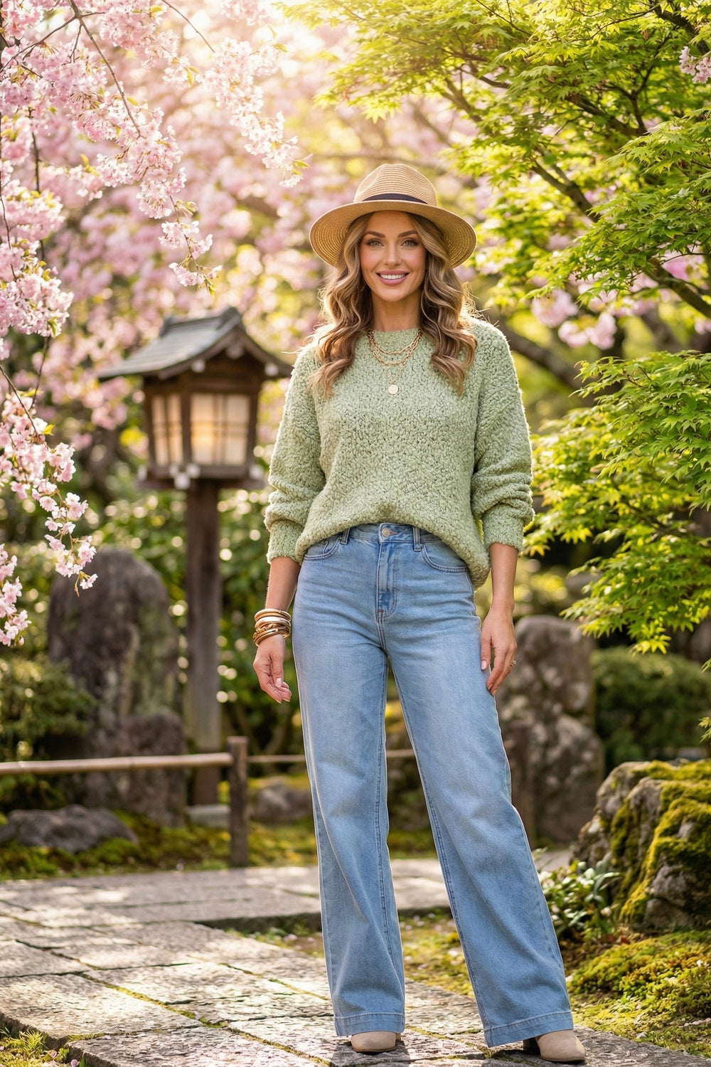 PIXIE Popcorn Knit Jumper