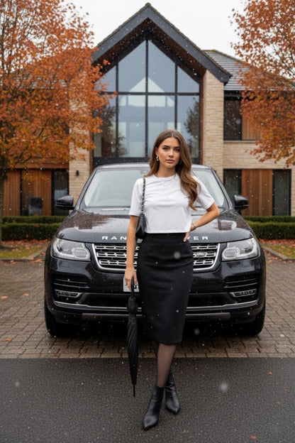 EVIE Soft Stretch Crew Neck Tee - Short Sleeve