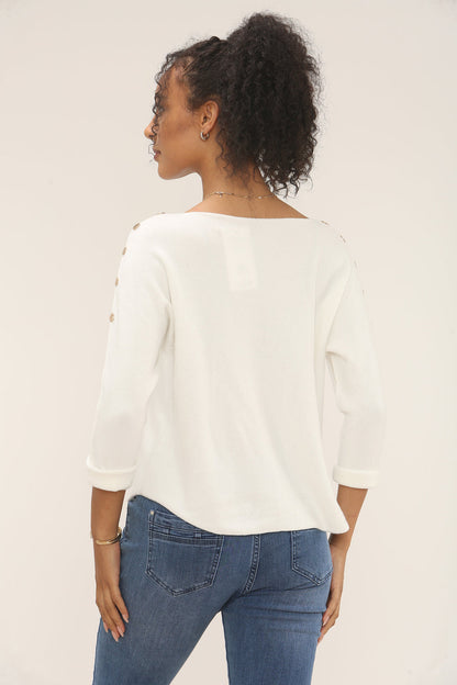 PIXIE Studded Sleeve Knit Jumper
