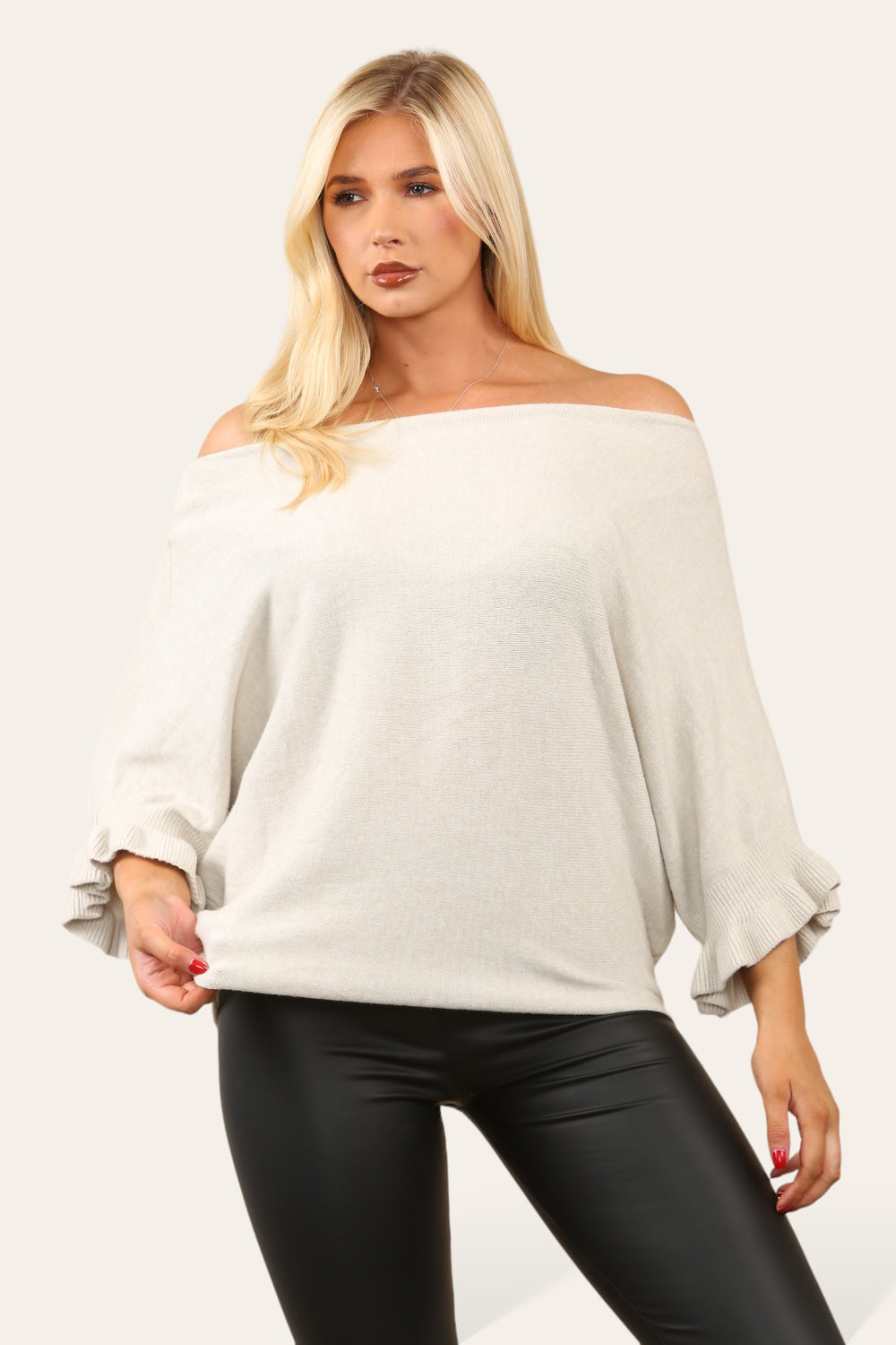 REENA Frill Sleeve Jumper