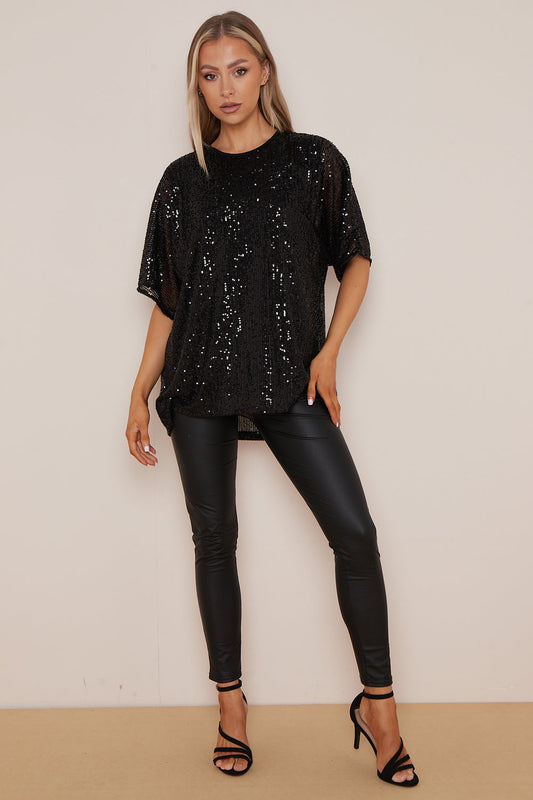 BONNIE Sparkly Sequin T