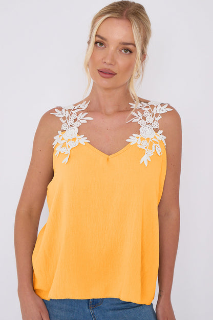 FLORRIE Lace Cami Vest