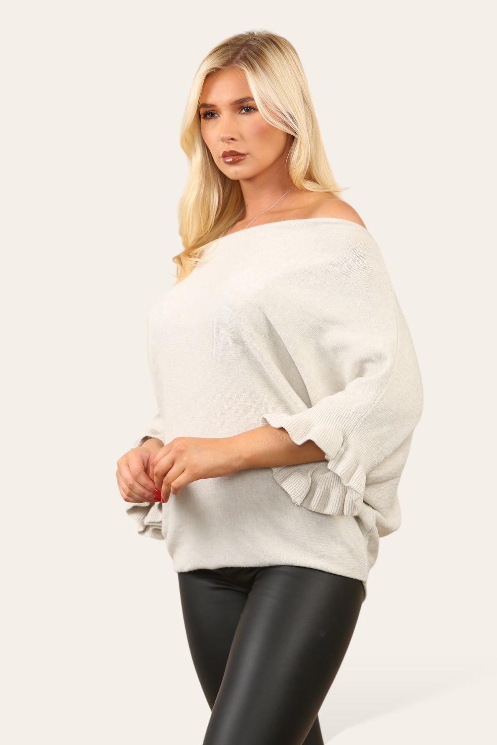 REENA Frill Sleeve Jumper