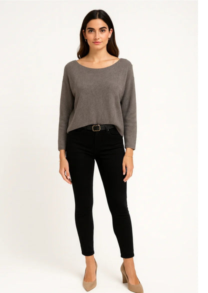 PIXIE Studded Sleeve Knit Jumper